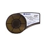 Brady M21-125-C-342-YL fita termo retrátil preto sobre amarelo 6,00 mm x 2,10 m | BRAM21-125-C-342-YL