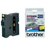 Brother TX-641 fita preto sobre amarelo 24mm | BROTX-641