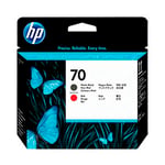 HP 70 (HP C9409A) Cabeça de impressão preto mate-vermelho | HPC9409A