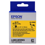 Epson LK-4YBA3 Fita termoretrátil preto sobre amarelo 3mm (C53S654905) | EPSLK-4YBA3