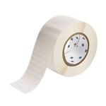Brady THT-29-423-10 etiqueta de poliéster branco brilhante 31,75 x 9,53 mm | BRATHT-29-423-10