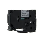 Q-Nomic TZe-141 fita 18mm texto preto sobre transparente (8M) | QNTZe-141