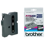 Brother TX-211 fita preto sobre branco 6mm | BROTX-211