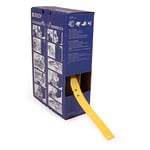 Brady BM-10x75-7643-YL etiquetas de poliuretano amarelas 10 mm x 75 mm | BRABM-10X75-7643-YL