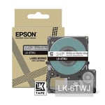 Epson LK-6TWJ fita mate branca sobre transparente 24mm | EPSC53S672070