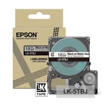 Epson LK-5TBJ fita mate preto sobre transparente 18mm | EPSC53S672066