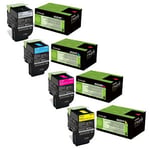 Lexmark Pack toners XL 80C2H (4 cores) | LEXB-80C2Hserie