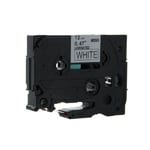 Q-Nomic TZe-232 fita 12mm texto vermelho sobre branco (8M) | QNTZe-232