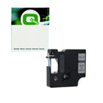 Q-Nomic 40914 fita azul sobre branco (9mm X 7m) | QN40914