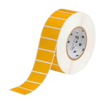 Brady THT-17-423-3-YL etiqueta de poliéster amarillo brillante 50,80 x 25,40 mm | BRATHT-17-423-3-YL