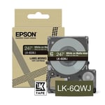 Epson LK-6QWJ fita mate branca sobre caqui 24mm | EPSC53S672090
