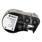 Brady M4C-1000-595-WT-BK fita de vinil preto sobre branco 25,4 mm x 7,62 m | BRAM4C-1000-595-WT-BK