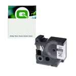Q-Nomic S0718220 IND RHINO poliéster texto preto sobre branco 19mm | QNS0718220