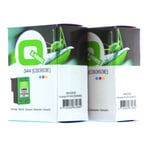 Q-Nomic 344 pack 2 tinteiros (C9505E) tri-color | QNB-C9505E