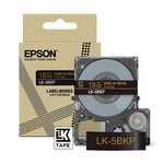 Epson LK-5BKP fita dourada sobre preto metalizado 18mm | EPSC53S672095