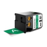 DYMO 1868785 XTL fita vinil branco sobre verde 54mm. Comprimento da fita: 7,5 metros. | DYM1868785
