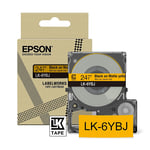 Epson LK-6YBJ fita mate preto sobre amarelo 24mm | EPSC53S672076