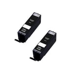 Q-Nomic PGI-550PGBK XL Pack 2 tinteiros pretos | QNB-PGI550BK2X