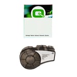 Q-Nomic M21-375-488 Fita poliéster preto sobre branco 9,53 mm x 6,40M | QNM21-375-488