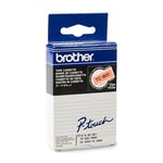 Brother TC-B010 texto preto sobre laranja 12mm | BROTC-B01