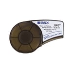 Brady M21-375-C-342-YL fita retrátil preto sobre amarelo 16,38 mm x 2,10 m | BRAM21-375-C-342-YL