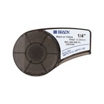 Brady M21-250-595-YL fita de vinilo preto em amarelo 6,35 mm x 6,40 m | BRAM21-250-595-YL