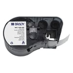 Brady M5C-1000-499 etiquetas de tecido de nylon preto sobre branco 25,4 mm x 4,88 m | BRAM5C-1000-499