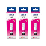 Epson 102 magenta Pack (3 garrafas) | EPSB-102M