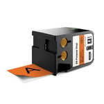 DYMO 1868770 XTL fita vinil preto sobre laranja 54mm | DYM1868770