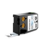 DYMO 1868743 XTL fita vinil preto sobre transparente 24mm | DYM1868743