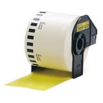 Q-Nomic DK-44605 Fita de papel continua amarela removível. Largura de 62mm e comprimentode 30,48 metros. | QNDK-44605
