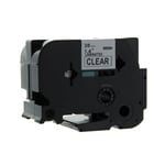 Q-Nomic TZe-161 fita 36mm texto preto sobre transparente (8M) | QNTZe-161