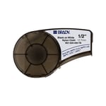 Brady M21-500-499-TB fita de tecido de nylon preto sobre branco 12,7 mm x 4,90 m | BRAM21-500-499-TB