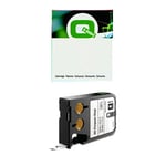 Q-Nomic 1868751 Fita XTL vinilica preto sobre branco 12 mm | QN1868751