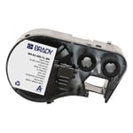 Brady M4-83-499-YL-BK etiquetas de tecido de nylon preto sobre amarelo Ø 12,7 mm | BRAM4-83-499-YL-BK