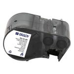 Brady M5-103-498 etiquetas de tecido de vinil preto sobre branco 31,75 mm x 25,4 mm | BRAM5-103-498