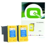 Q-Nomic Pack 110 (CB304AE) 2 tinteiros cor | QNB-CB304BK2X