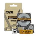 Epson LK-5KBM fita preta sobre ouro metálico 18mm | EPSC53S672093