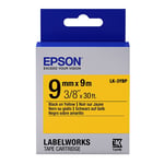 Epson LK-3YBP Fita preto sobre amarelo pastel 9mm (C53S653002) | EPSLK-3YBP
