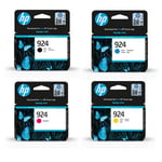 HP 924 Pack 4 tinteiros (BK/C/M/Y) | HPB6C3Z1NE