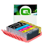 Q-Nomic Pack Tinteiros PGI570 + CLI571 (BK/C/M/Y/GY) | QNB-PGI570CLI571GY
