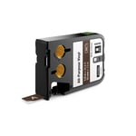 DYMO 1868786 XTL fita de vinil branco sobre castanho 12mm | DYM1868786