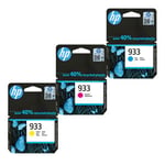HP 933 Color Pack (Ciano + Magenta + Amarelo) | HPB-933CMY