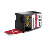 DYMO 1868764 XTL fita vinil branco sobre vermelho 41mm | DYM1868764