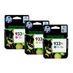 HP 933XL Pack 3 cores (Cyan + Magenta + Yellow) | HPB-933XLCMY