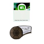 Q-Nomic M21-750-595-GN fita vinílica branco sobre verde 19,1 mm x 6,40M | QNM21-750-595-GN