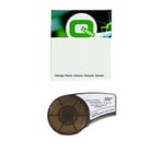 Q-Nomic M21-250-C-342-YL fita termorretráctil Preto sobre amarelo 11,15 mm x 2,10 m | QNM21-250-C-342-YL