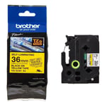 Brother TZe-SL661 fita autolaminada | texto preto sobre amarelo | 36mm | 8M | BROTZESL661
