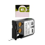 Q-Nomic 1868806 XTL envoltório de cabo flexível preto sobre branco 12mm | QN1868806