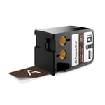 DYMO 1868789 XTL fita  vinil branco sobre castanho 41mm | DYM1868789